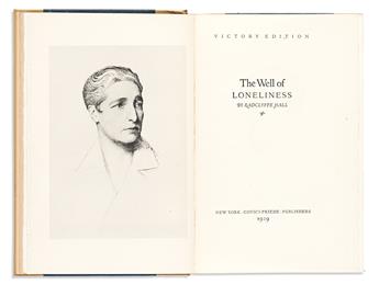 RADCLYFFE HALL (1880-1934) The Well of Loneliness.